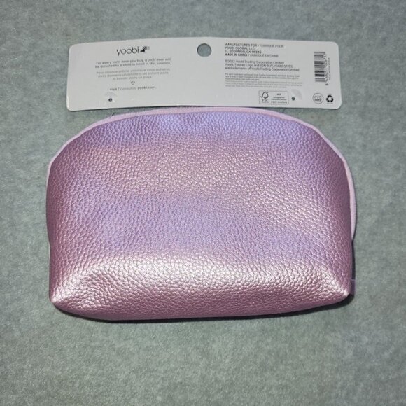 Nwt YOOBI PINK PENCIL CASE/BAG - Picture 2 of 5